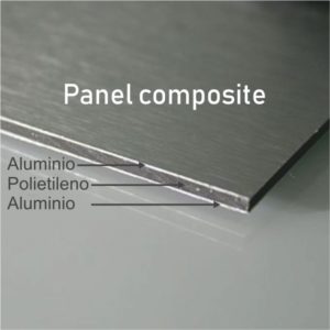 Panel de aluminio 2mm/0.21mm