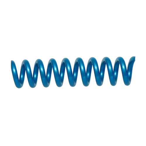 Spirale en plastique bleu perle pas 64