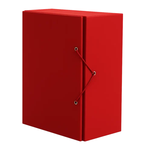 porte document rouge