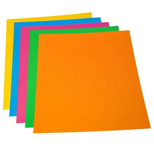 couverture de reliure en carton gaufre fluore