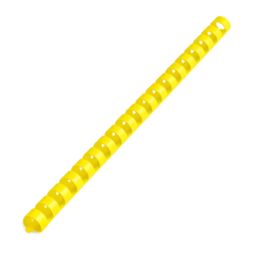 Peignes de reliure plastique 21 boucles Jaune