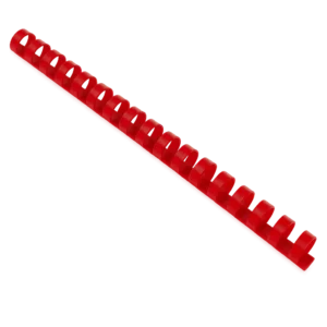 Peignes de reliure plastique 21 boucles Rouge