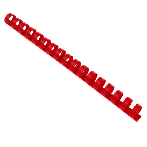 Peignes de reliure plastique 21 boucles Rouge