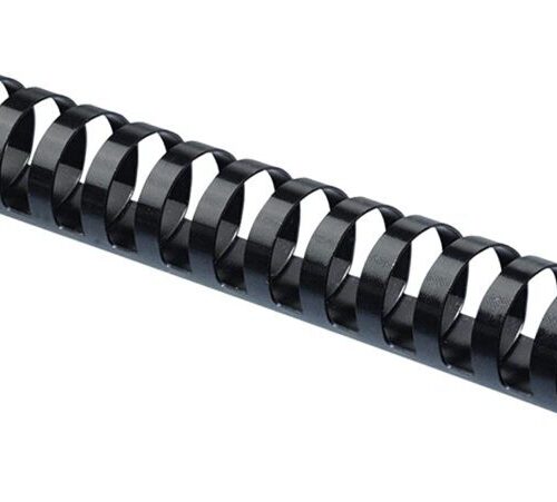 Anneaux plastiques pour reliure 21 boucles Noir