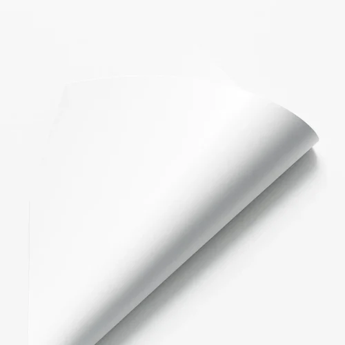 PVC Mate 2 faces - Blanc Uviprint