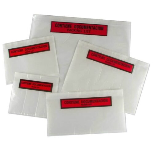 Pochette adhésive pour documents "PACKING LIST" 18x140cm