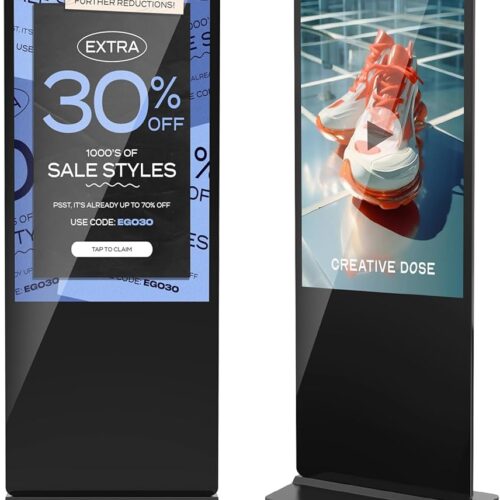Totem Écran Dynamique Professionnel Tactile ou Non Tactile – 32" à 75"